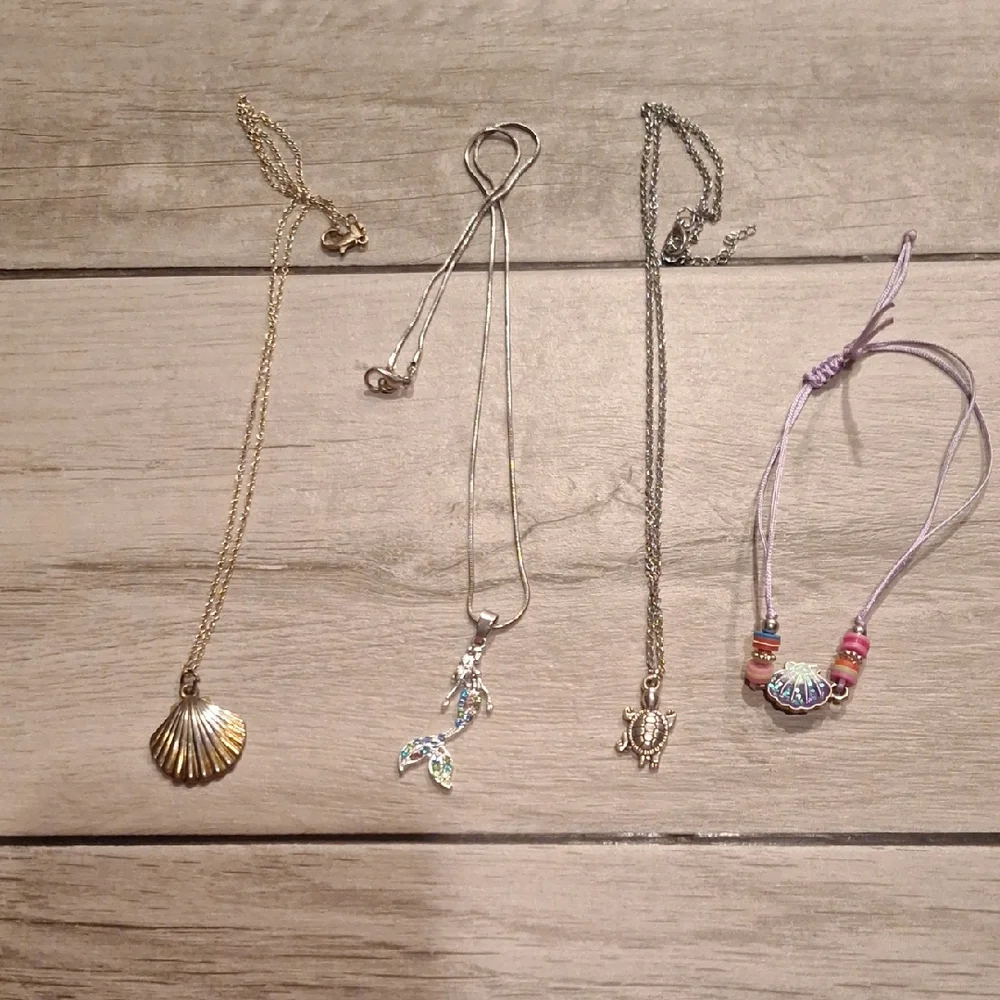 🍦Mermaid Beach Theme Necklace Bundle🐬